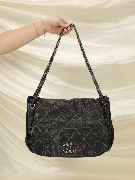 Chanel Wild Stitch Chain Flap Bag