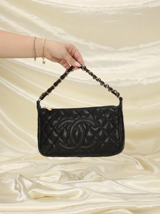 Chanel Caviar Black Pochette