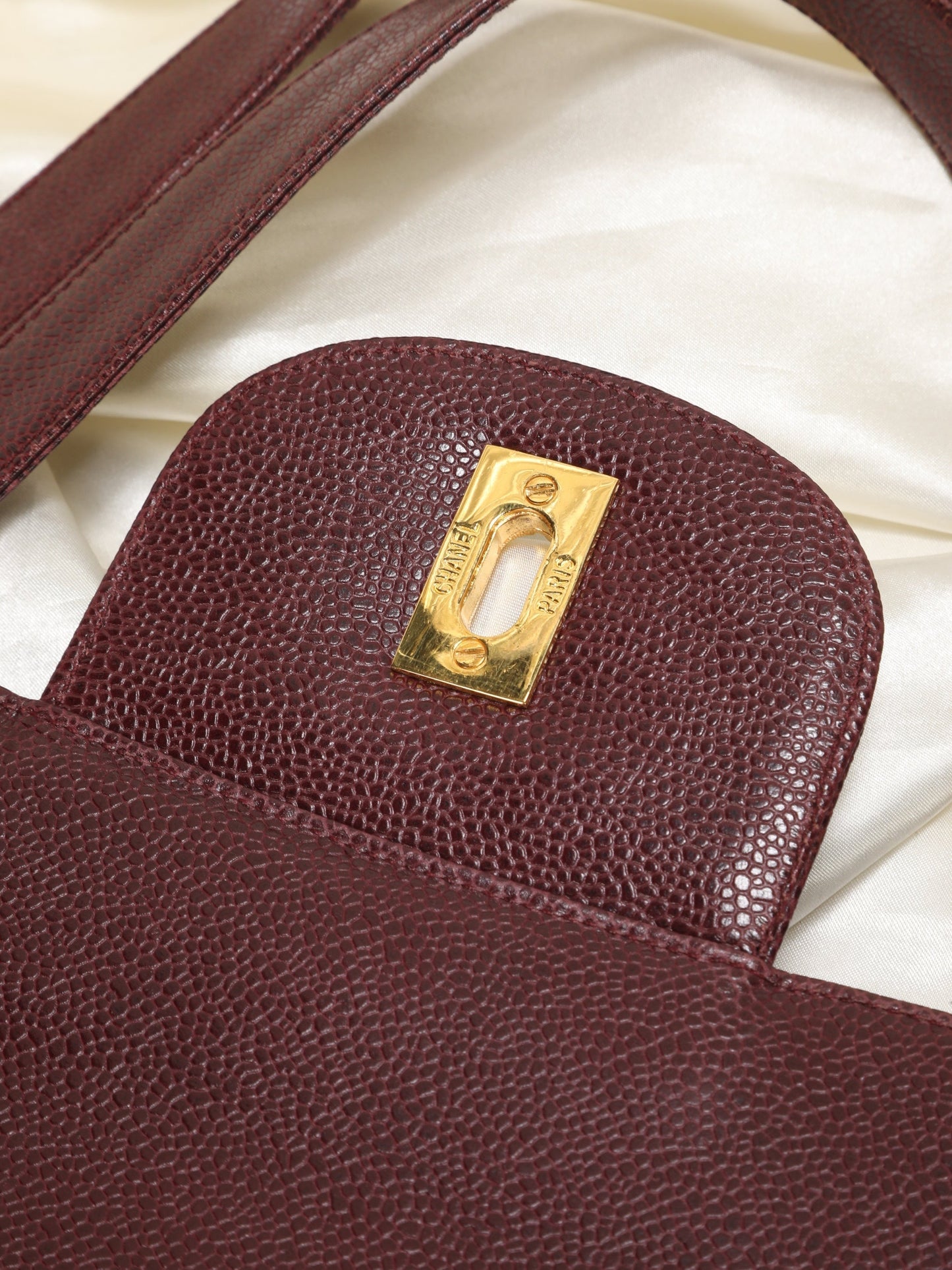 Extremely Rare Chanel Maxi Caviar Double-Sided Shoulder Bag