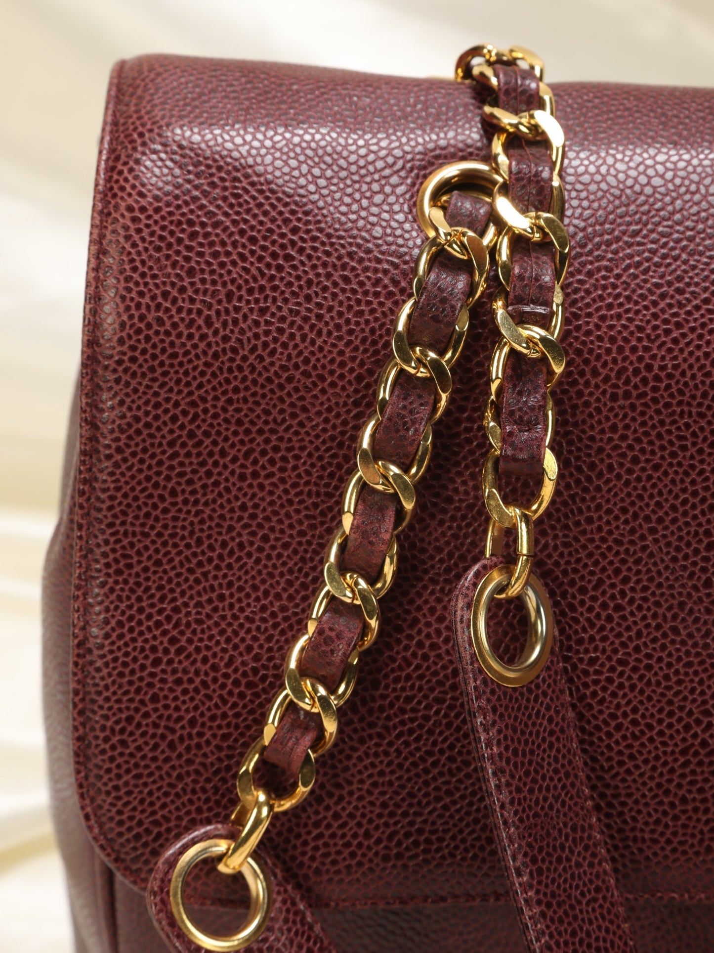 Extremely Rare Chanel Maxi Caviar Double-Sided Shoulder Bag