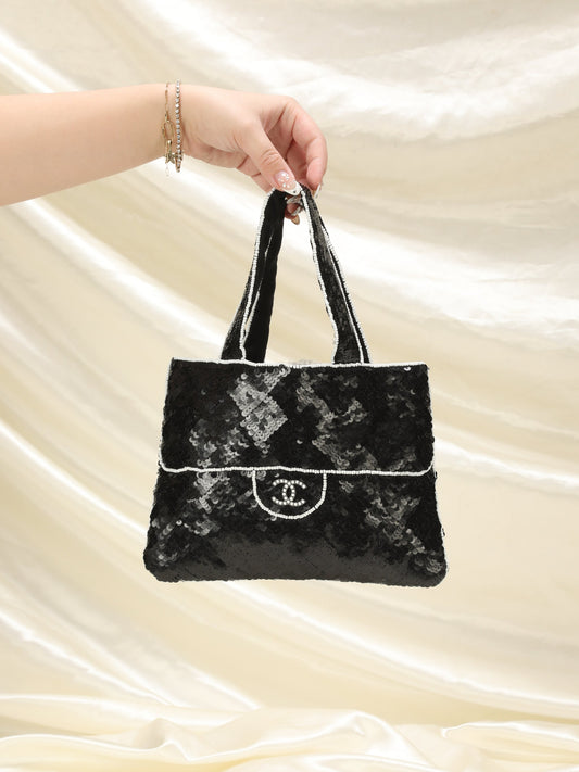 Extremely Rare Chanel Sequin Beaded Mini Bag