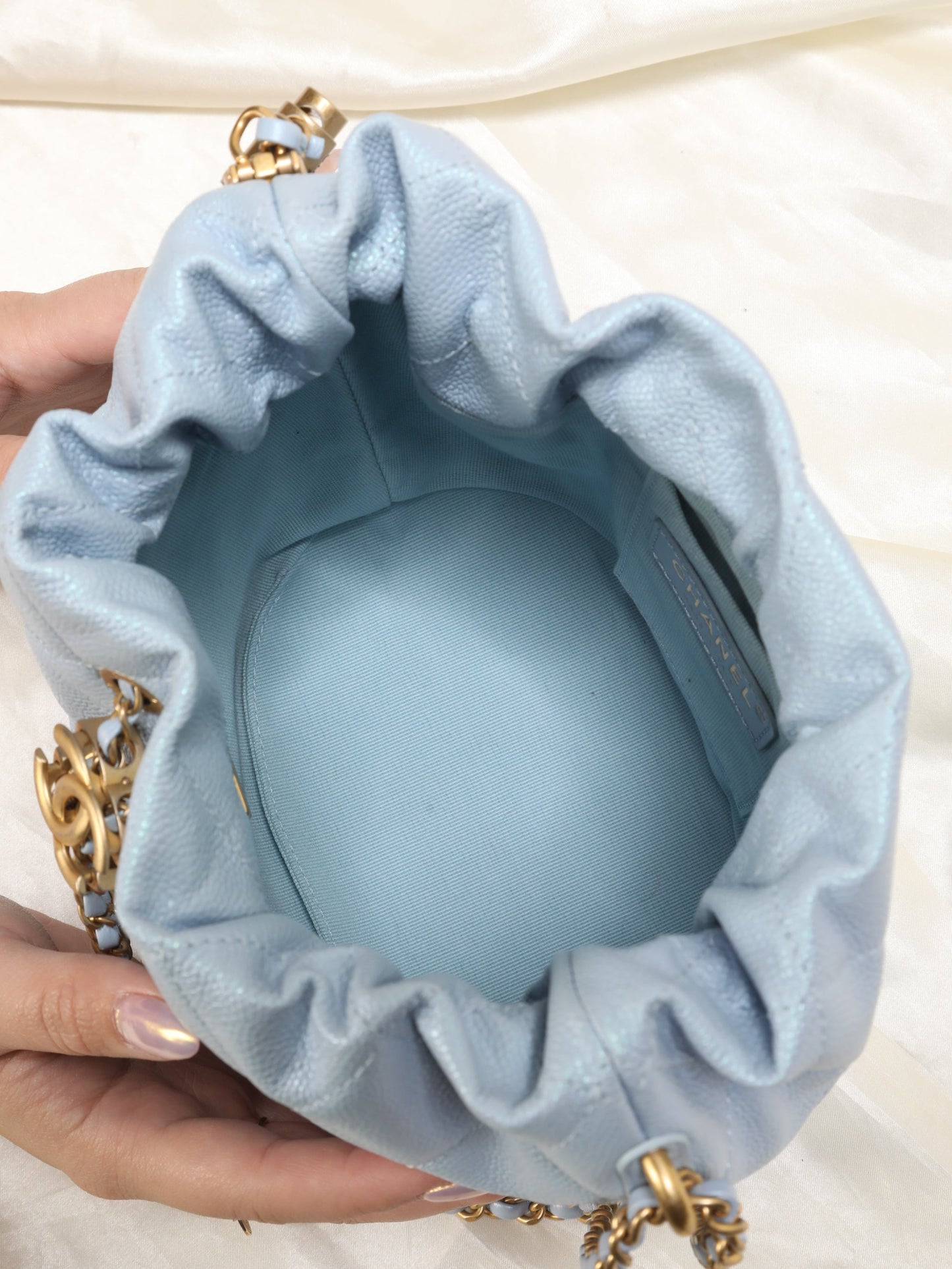Chanel 2021 Iridescent Bucket Bag