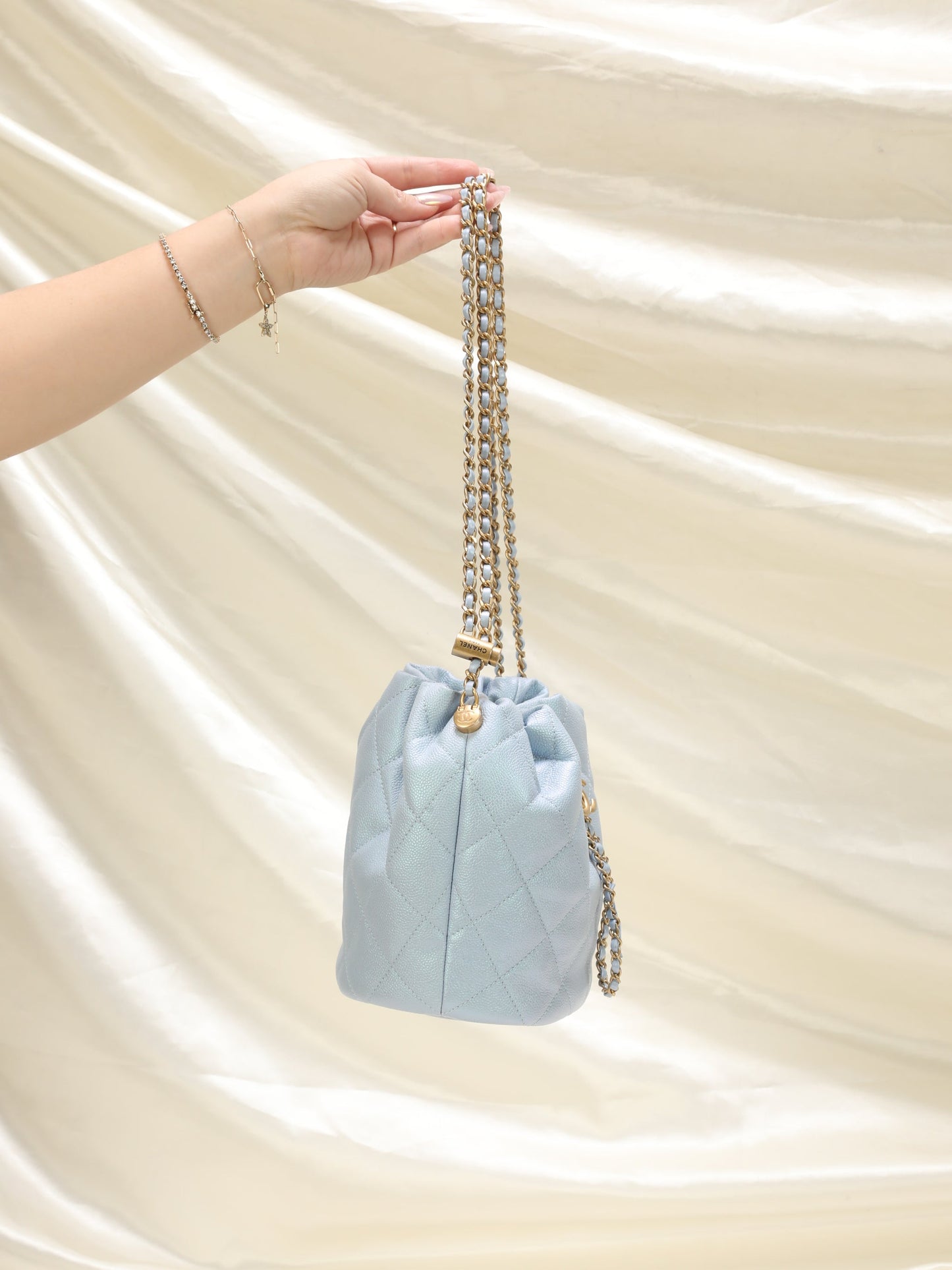 Chanel 2021 Iridescent Bucket Bag