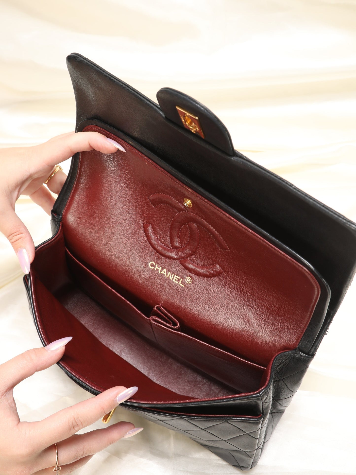 Chanel Medium Lambskin Double Flap