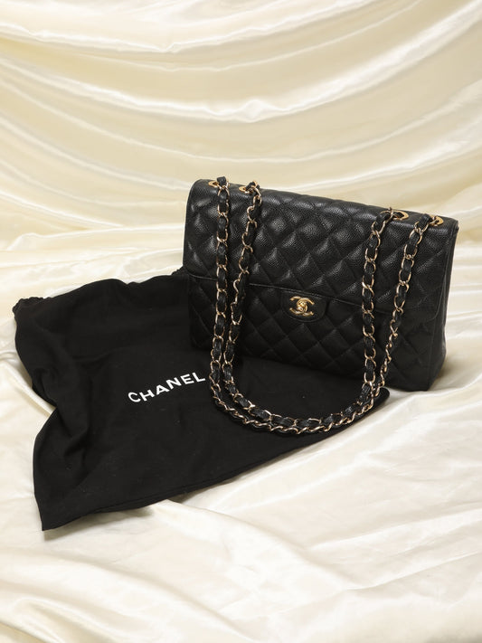 Chanel Caviar Jumbo Flap Bag