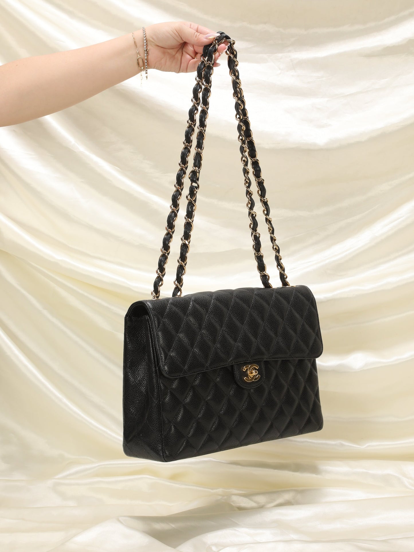 Chanel Caviar Jumbo Flap Bag