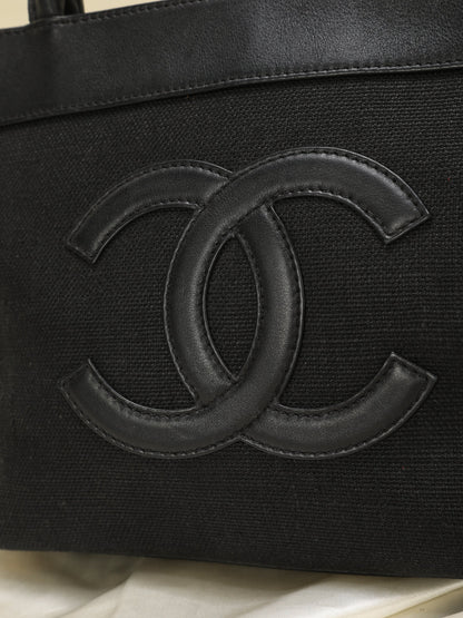 Chanel Linen & Lambskin Mini Tote