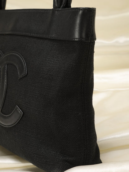 Chanel Linen & Lambskin Mini Tote