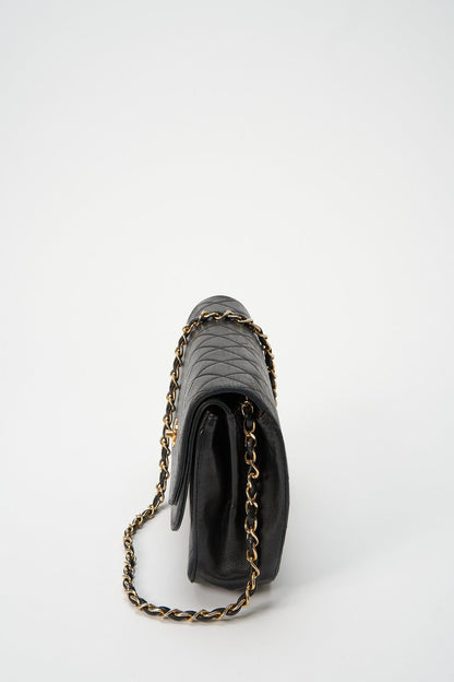 Chanel Black Quilted Lambskin Vintage Flap Bag