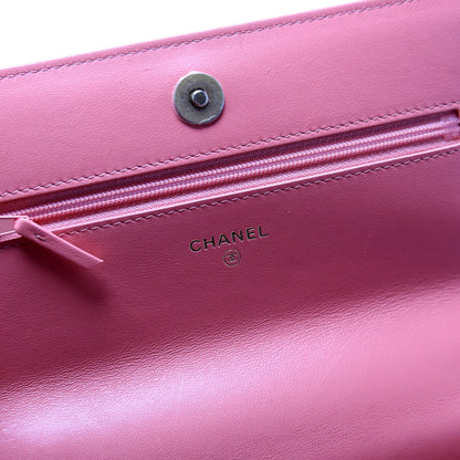 Chanel 19 WOC Quilted Lambskin 30M Pink