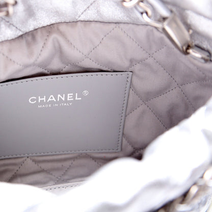 Chanel 22 Mini Metallic Calfskin RFID Silver