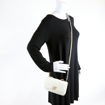 Chanel 19 WOC Quilted Lambskin 30M White