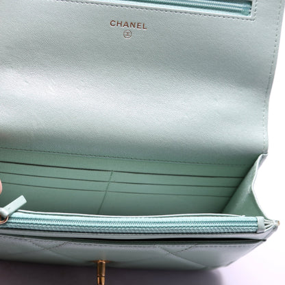 Chanel 19 WOC Quilted Lambskin RFID Green