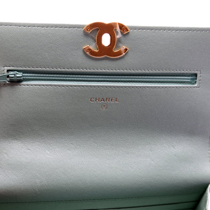 Chanel 19 WOC Quilted Lambskin RFID Green