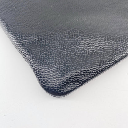 Chanel Black Leather Clutch