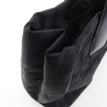 CHANEL New Travel Line Nylon Jacquard PM Tote Bag Black A20457