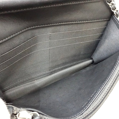 Chanel Camellia Lambskin Chain Wallet