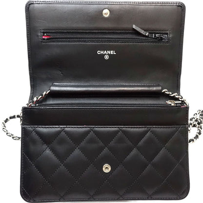 Chanel Cambon Line Wallet Chain Black