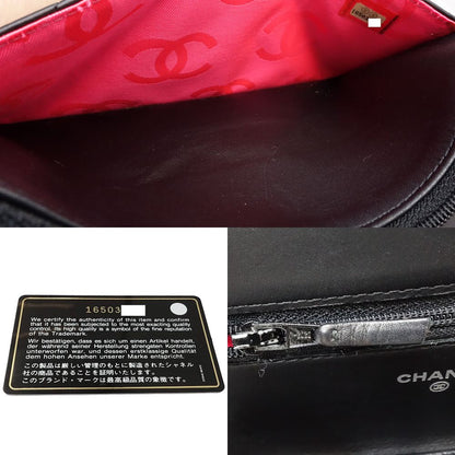 Chanel Cambon Line Wallet Chain Black