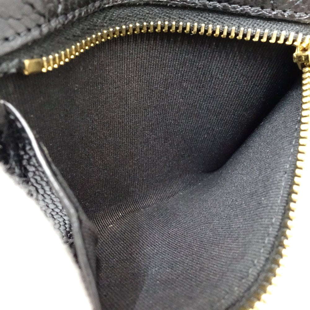 Chanel Caviar Skin Trifold Wallet Matelasse AP0231