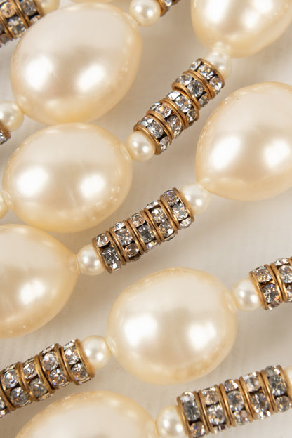 Collier de perles nacres Chanel 1990s