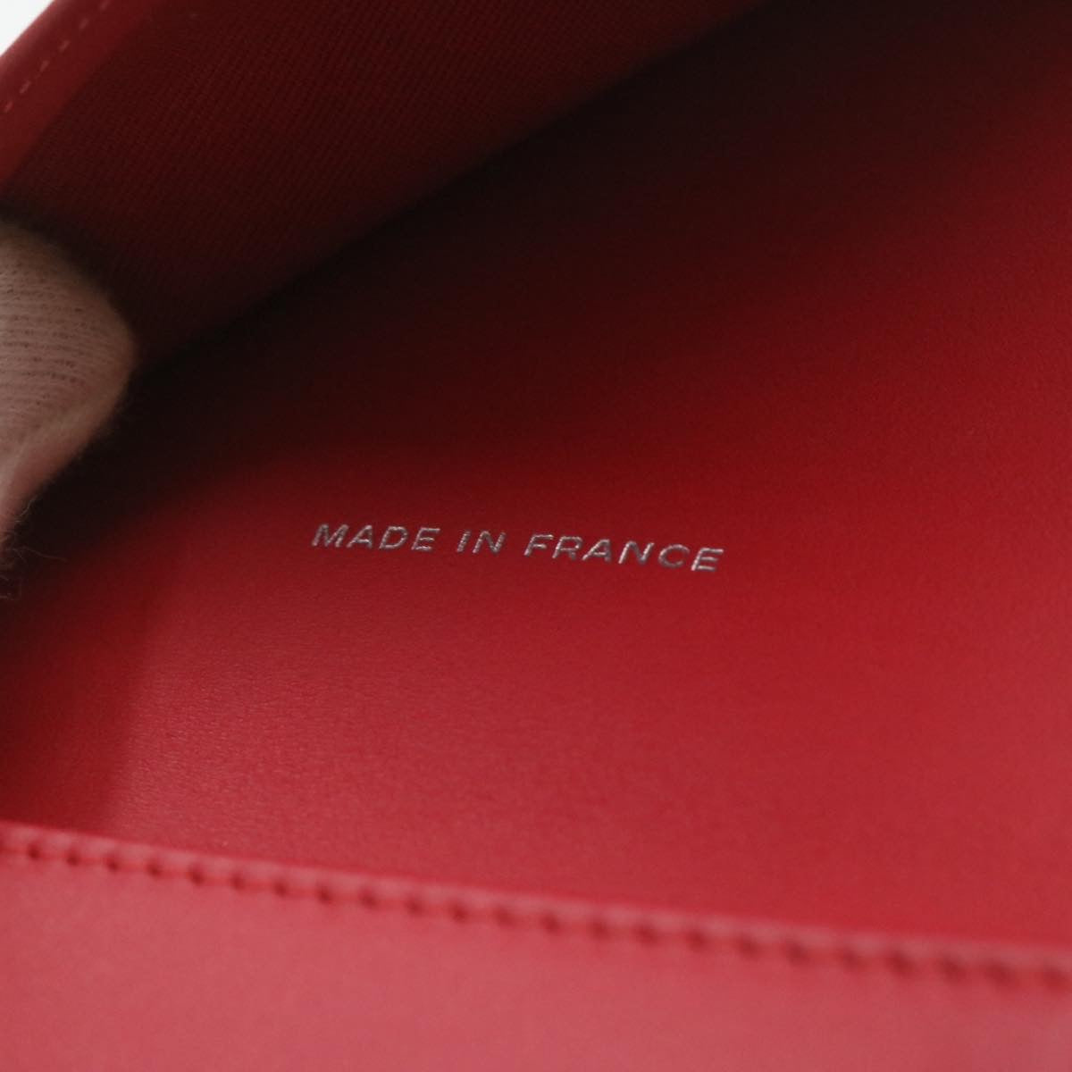 CHANEL Caviar Skin Matelasse Wallet Pink Red CC 18734SA