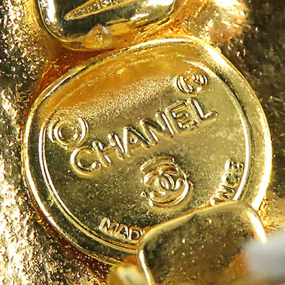 Gold Chanel Gold Plated Mademoiselle Clip On Earrings