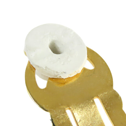 Gold Chanel Gold Plated Mademoiselle Clip On Earrings
