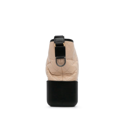 Beige Chanel Medium Bicolor Lambskin Gabrielle Crossbody