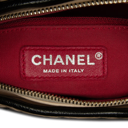 Brown Chanel Medium Bicolor Lambskin Gabrielle Crossbody