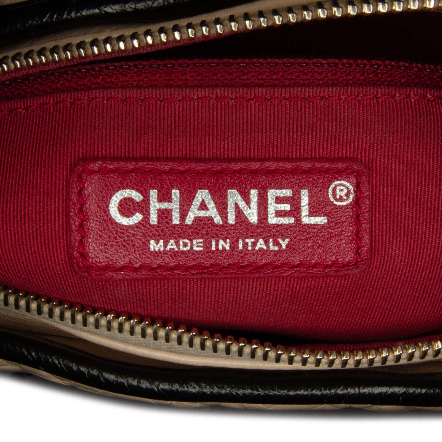 Beige Chanel Medium Bicolor Lambskin Gabrielle Crossbody