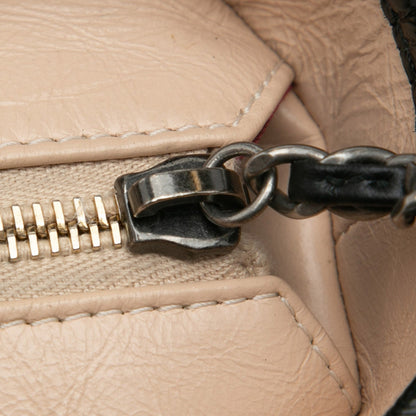 Beige Chanel Medium Bicolor Lambskin Gabrielle Crossbody