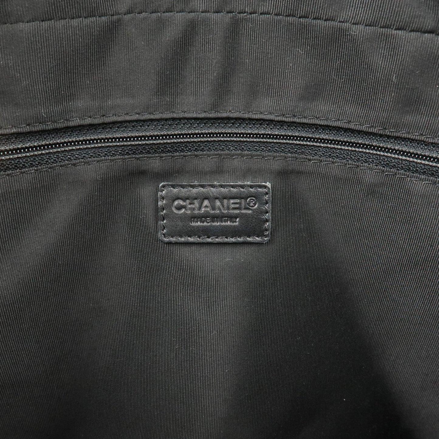 CHANEL Wild Stitch Leather Hand Bag Black A14692