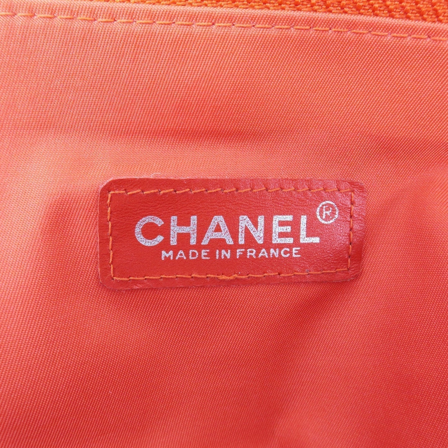 CHANEL New Travel Line Nylon Jacquard Leather Tote Bag TGM A15826