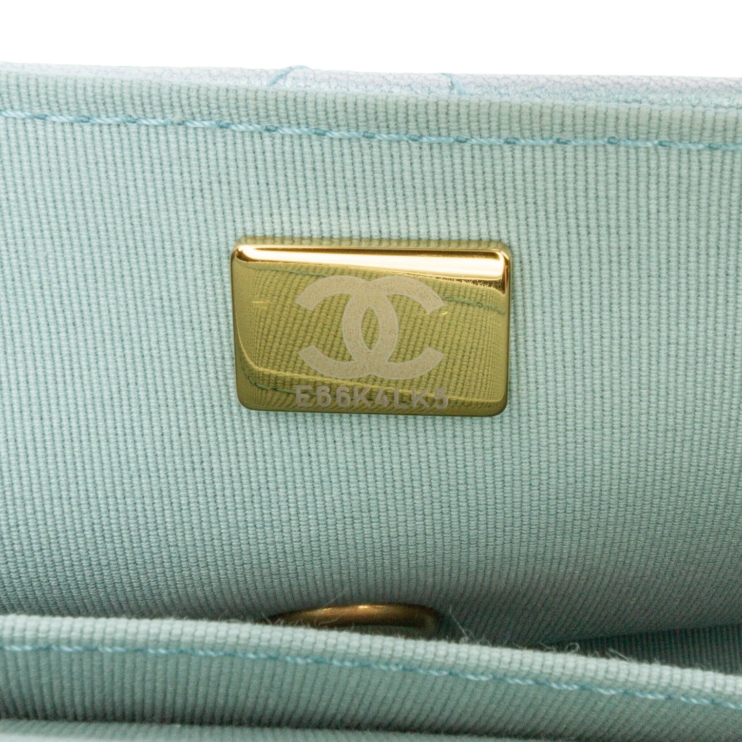 Blue Chanel CC Quilted Lambskin Top Handle Flap Satchel