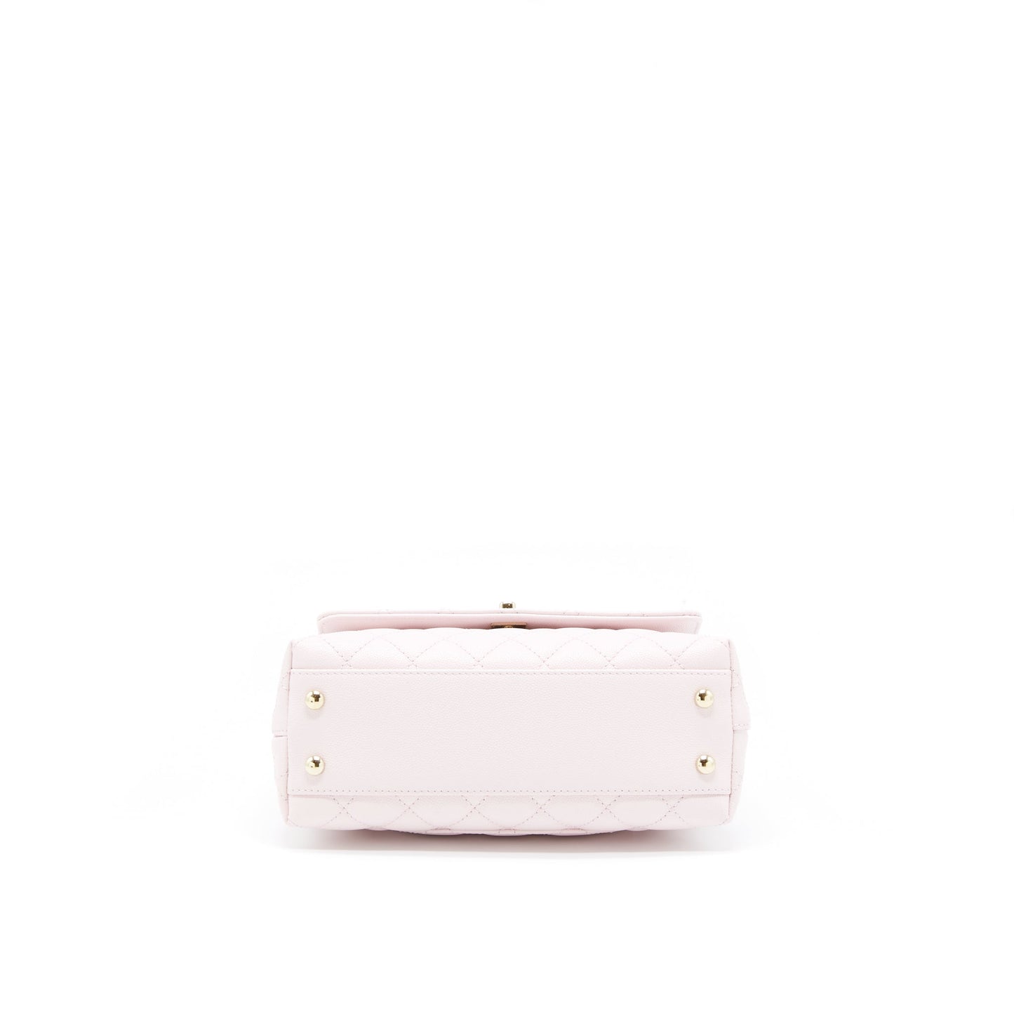 Chanel Small Coco Handle Caviar Light Pink NG750 LGHW(Microchip)