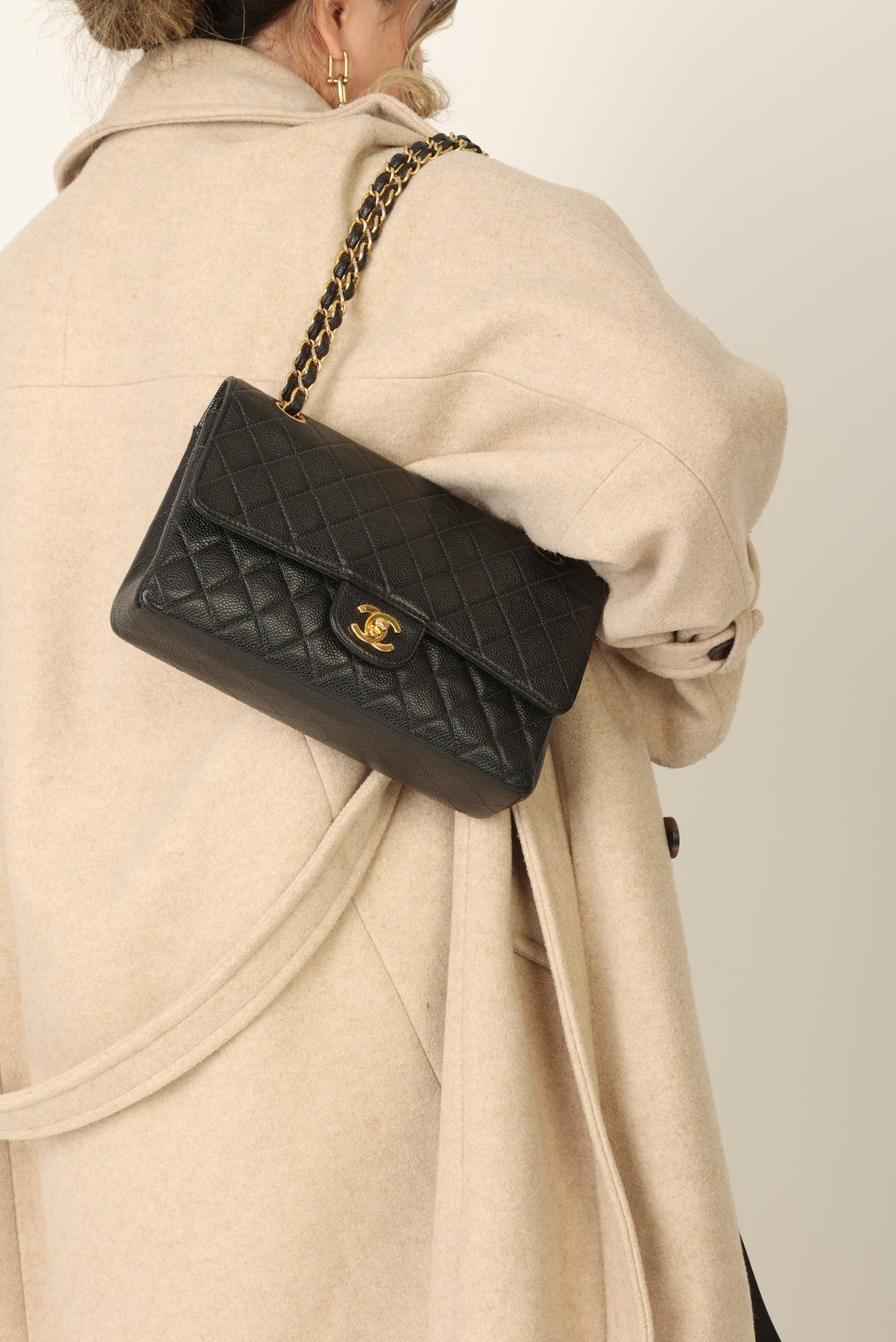 Chanel 1997 Caviar Medium Double Flap