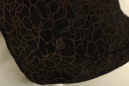 Chanel Suede Camellia Hobo