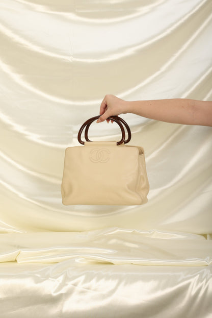 Chanel Caviar Acrylic Top Handle Tote