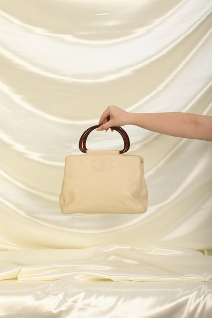 Chanel Caviar Acrylic Top Handle Tote