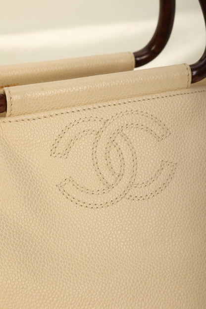 Chanel Caviar Acrylic Top Handle Tote