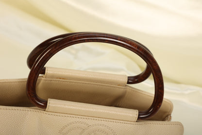 Chanel Caviar Acrylic Top Handle Tote