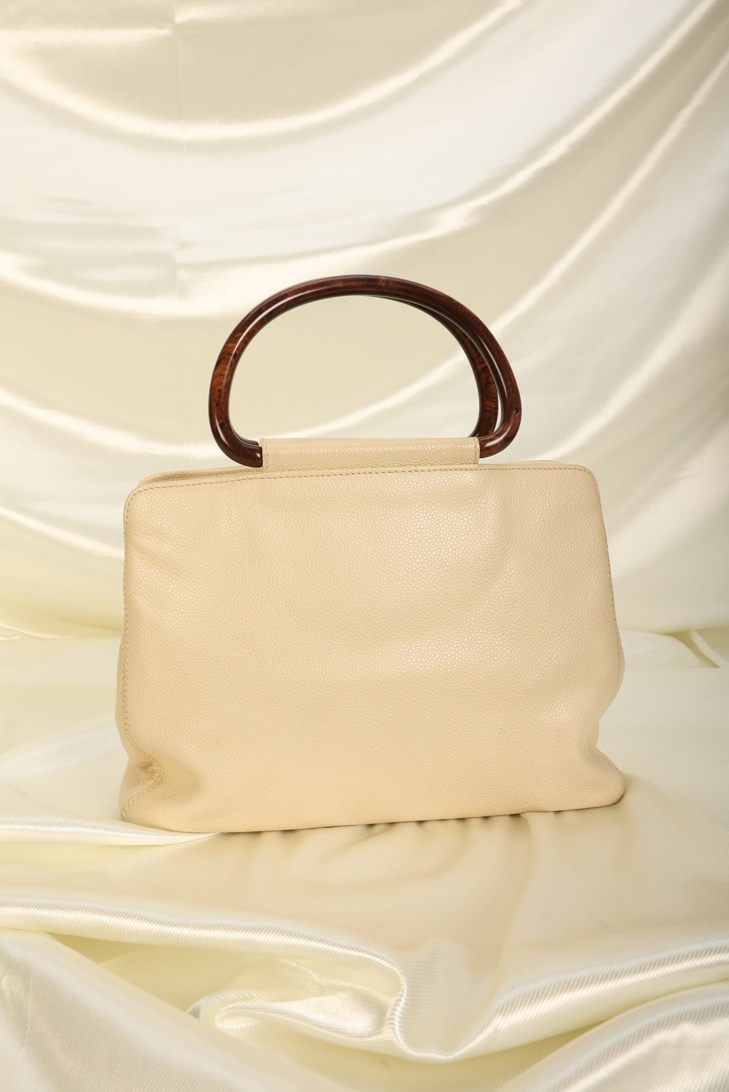 Chanel Caviar Acrylic Top Handle Tote