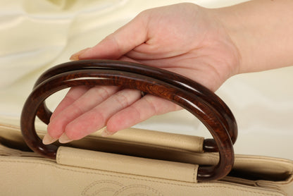 Chanel Caviar Acrylic Top Handle Tote