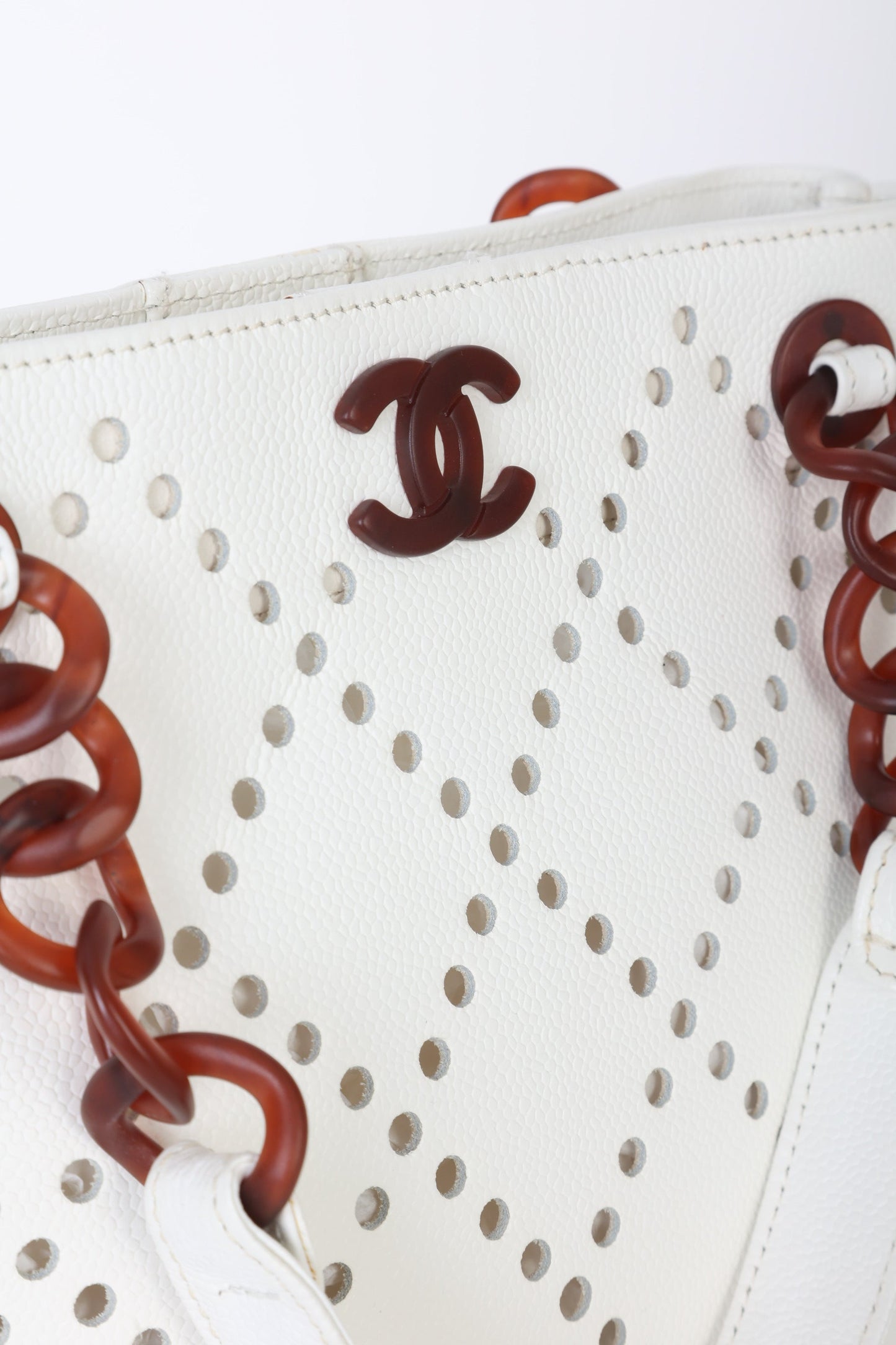 Chanel 2003 Caviar Perforated Tote
