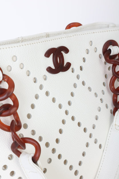 Chanel 2003 Caviar Perforated Tote