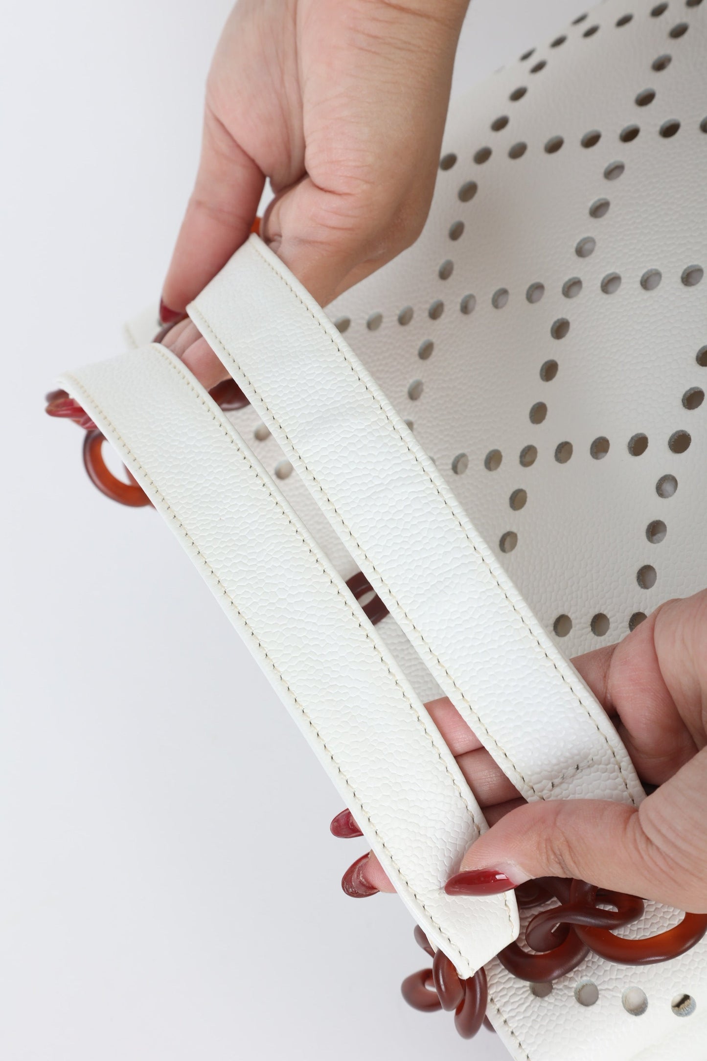 Chanel 2003 Caviar Perforated Tote