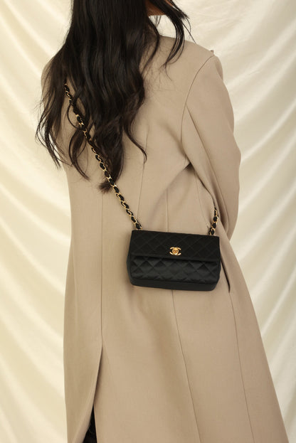 Chanel 1989 Satin Mini Flap