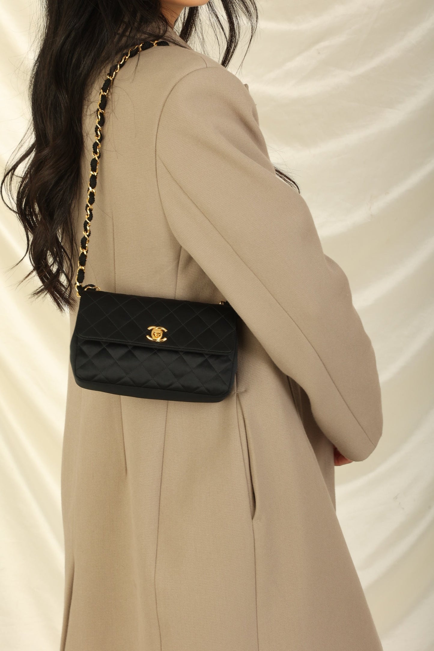 Chanel 1989 Satin Mini Flap