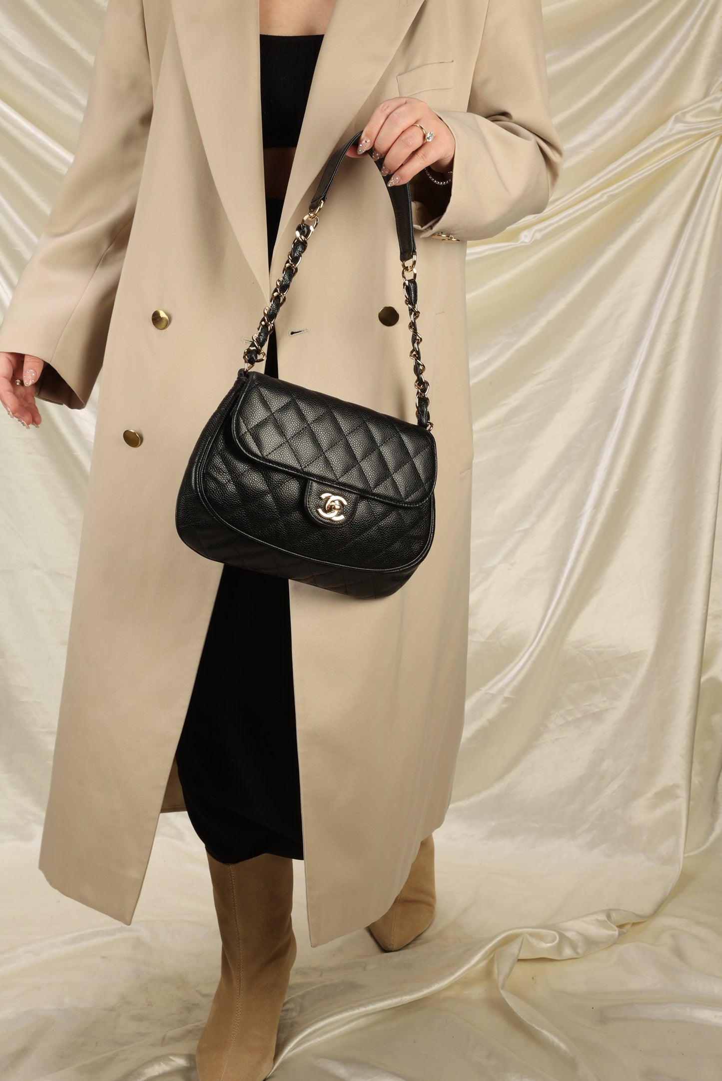 Extremely Rare Chanel Caviar Shoulder Bag